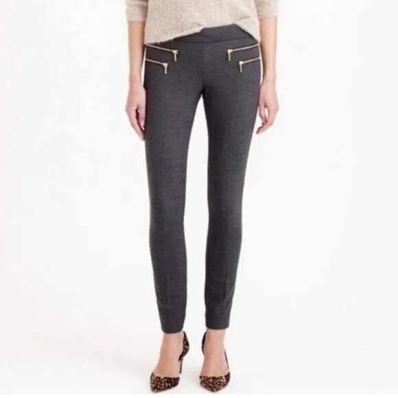 J Crew Zippered Minnie Wool Pants Size 2 - Picture 1 of 11